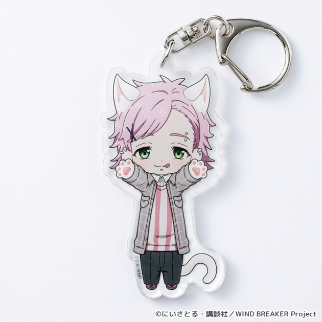 【グッズ-キーホルダー】WIND BREAKER のび猫アクリルキーホルダー 第2弾(桐生 三輝)
