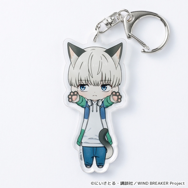 【グッズ-キーホルダー】WIND BREAKER のび猫アクリルキーホルダー 第2弾(梶 蓮)
