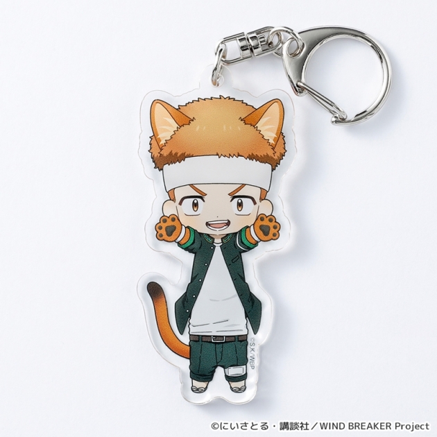 【グッズ-キーホルダー】WIND BREAKER のび猫アクリルキーホルダー 第2弾(柘浦 大河)
