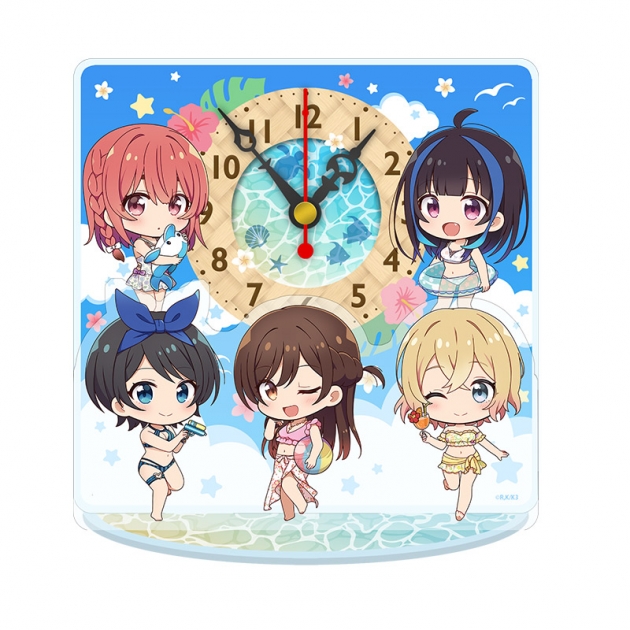 【グッズ-時計】彼女、お借りします ぷちちょこミニアクリル置時計【水着】

