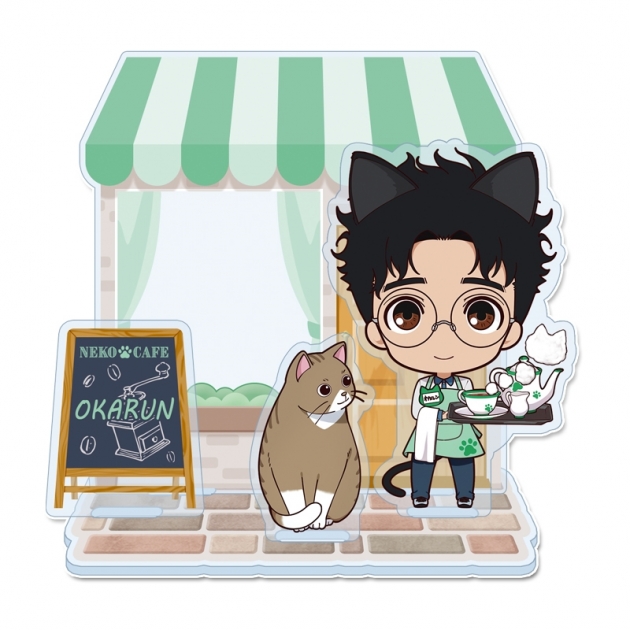 【グッズ-スタンドポップ】TVアニメ『ダンダダン』 ぷちちょこ ミニアクリルジオラマ【オカルン】猫カフェ
