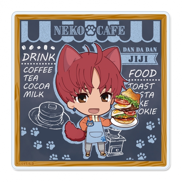 【グッズ-コースター】TVアニメ『ダンダダン』 ぷちちょこ アクリルコースター【ジジ】猫カフェ
