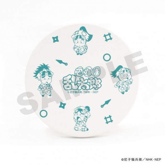 【グッズ-コースター】忍たま乱太郎 白雲石コースター・一年ろ組
