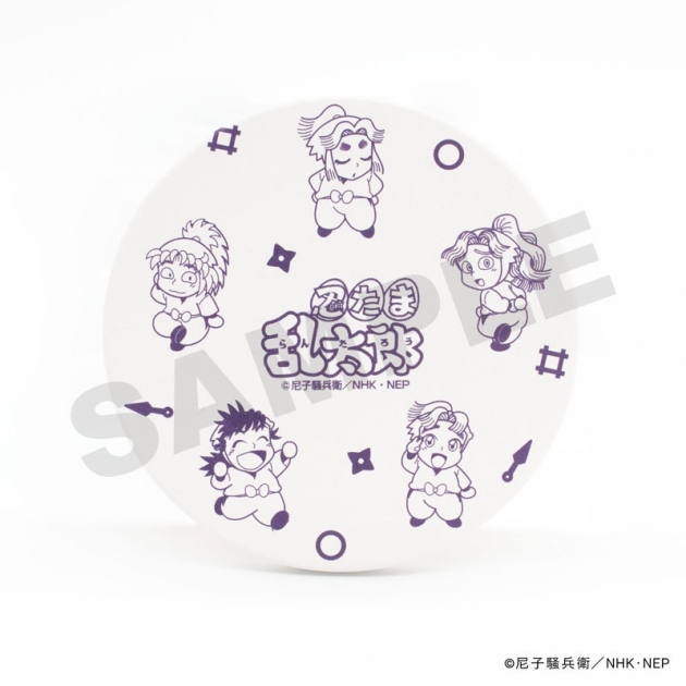 【グッズ-コースター】忍たま乱太郎 白雲石コースター・四年生
