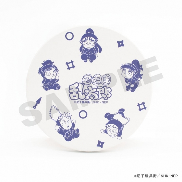 【グッズ-コースター】忍たま乱太郎 白雲石コースター・五年生
