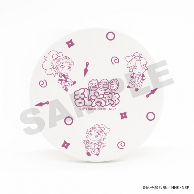 【グッズ-コースター】忍たま乱太郎 白雲石コースター・くの一教室
