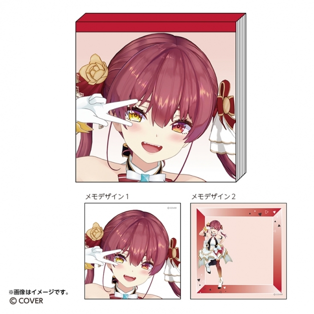 【グッズ-メモ帳】hololive スクエアメモ 宝鐘マリン
