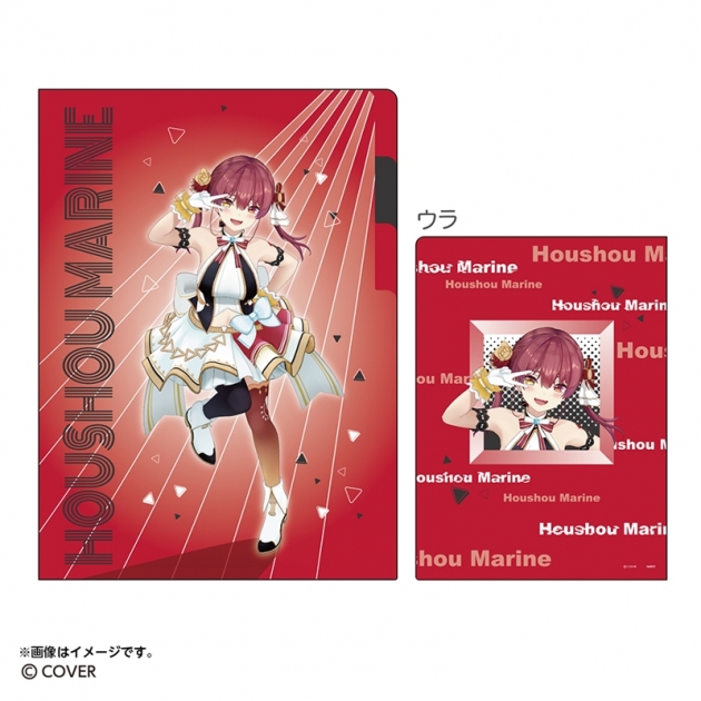 【グッズ-クリアファイル】hololive クリアファイルA5 3P 宝鐘マリン

