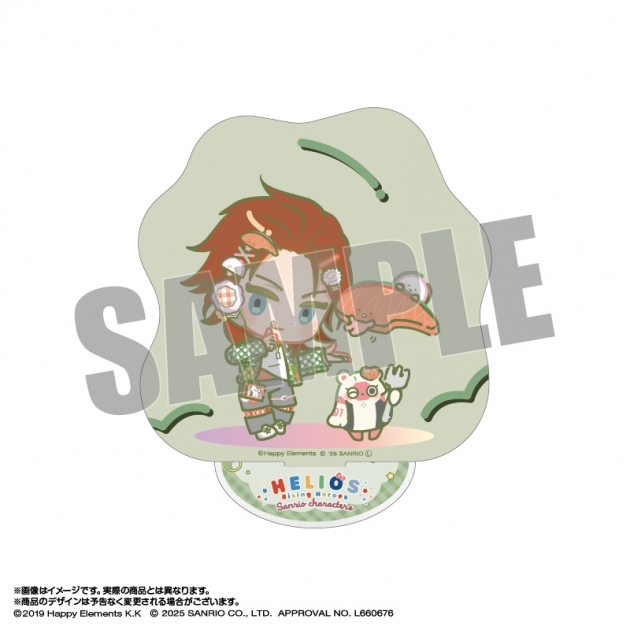 【グッズ-スタンドポップ】エリオスライジングヒーローズ×サンリオキャラクターズ アクリルスタンド 6.ガスト・アドラー×KIRIMIちゃん. なかよしポップコーデver.
