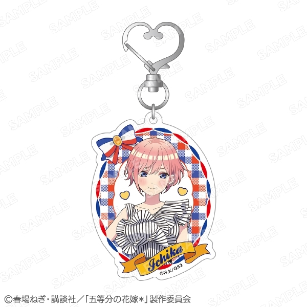 【グッズ-キーホルダー】五等分の花嫁* グリッターアクキー 中野一花
