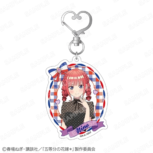【グッズ-キーホルダー】五等分の花嫁* グリッターアクキー 中野二乃
