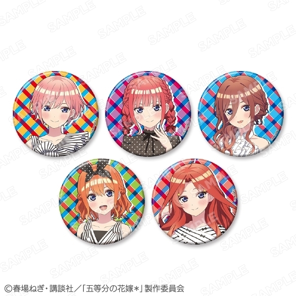 【グッズ-バッチ】五等分の花嫁* トレーディンググリッター75mm缶バッジ
