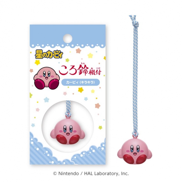 【グッズ-ストラップ】星のカービィ ころ鈴根付 ②カービィ(キラキラ)
