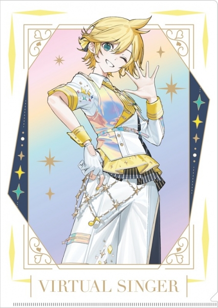 【グッズ-クリアファイル】プロジェクトセカイ カラフルステージ! feat. 初音ミク 『プロジェクトセカイ 5th Anniversary 感謝祭』オーロラクリアファイル3 鏡音レン
