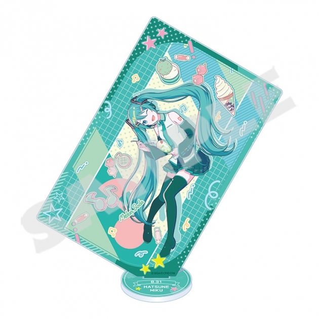 【グッズ-スタンドポップ】プロジェクトセカイ カラフルステージ! feat. 初音ミク Anniversary/Birthdayイラスト2023-2024 カード型アクリルスタンド 初音ミク
