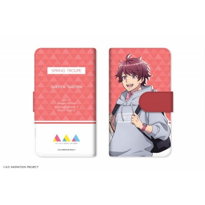 【グッズ-カバーホルダー】アニメ「A3!」 ダイアリースマホケース for マルチサイズ(L)01 佐久間咲也