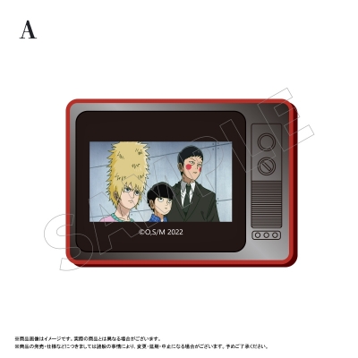 【グッズ-マグネット】TVアニメ『モブサイコ100 Ⅲ』 レトロなTVマグネット A