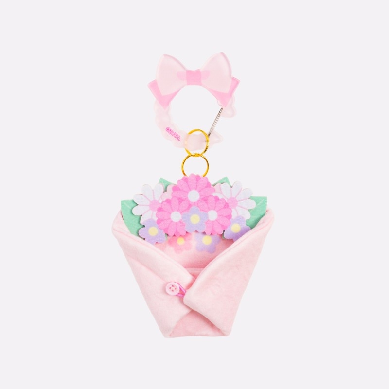【グッズ-チャーム】OZaKKa ぬいのおくるみ ぬいくるみん ブーケ(ピンク)