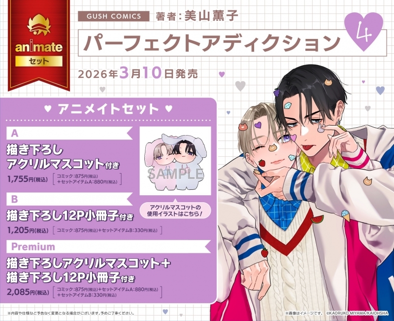 【コミック】パーフェクトアディクション(4) アニメイトセットB【描き下ろし12P小冊子付き】