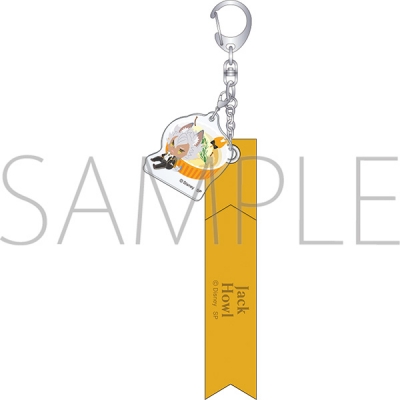 【グッズ-キーホルダー】ディズニー ツイステッドワンダーランド 合皮リボンキーホルダー/いただきます ver. ジャック・ハウル