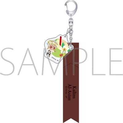 【グッズ-キーホルダー】ディズニー ツイステッドワンダーランド 合皮リボンキーホルダー/いただきます ver. カリム・アルアジーム