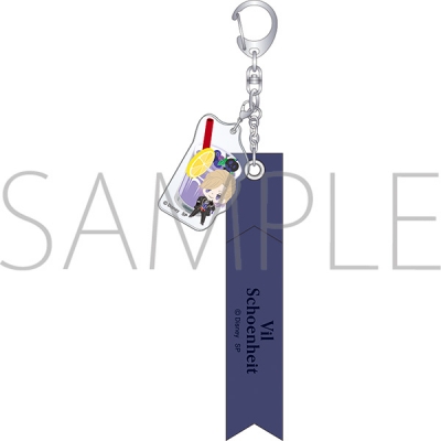 【グッズ-キーホルダー】ディズニー ツイステッドワンダーランド 合皮リボンキーホルダー/いただきます ver. ヴィル・シェーンハイト