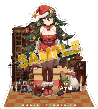 グッズ スタンドポップ ドールズフロントライン 戦術人形コレクション スノーフェアリー Ameli プレゼント売りのクリスマスツリー アニメイト