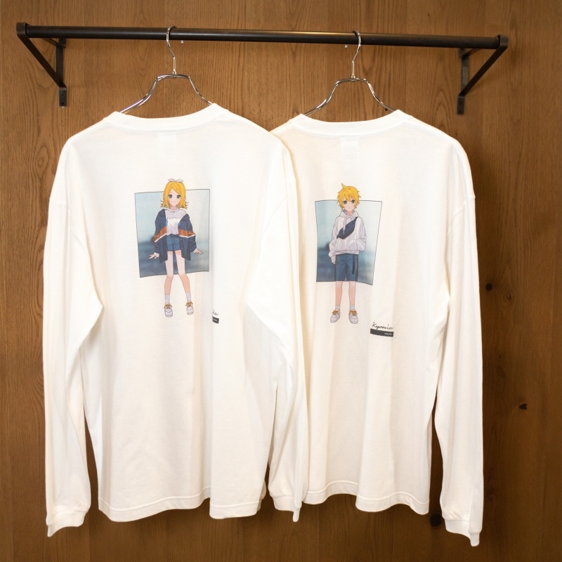 【グッズ-Tシャツ】鏡音リン・レン イラストレーターコラボ chiri リン 長袖Tシャツ Mサイズ【CHORD】