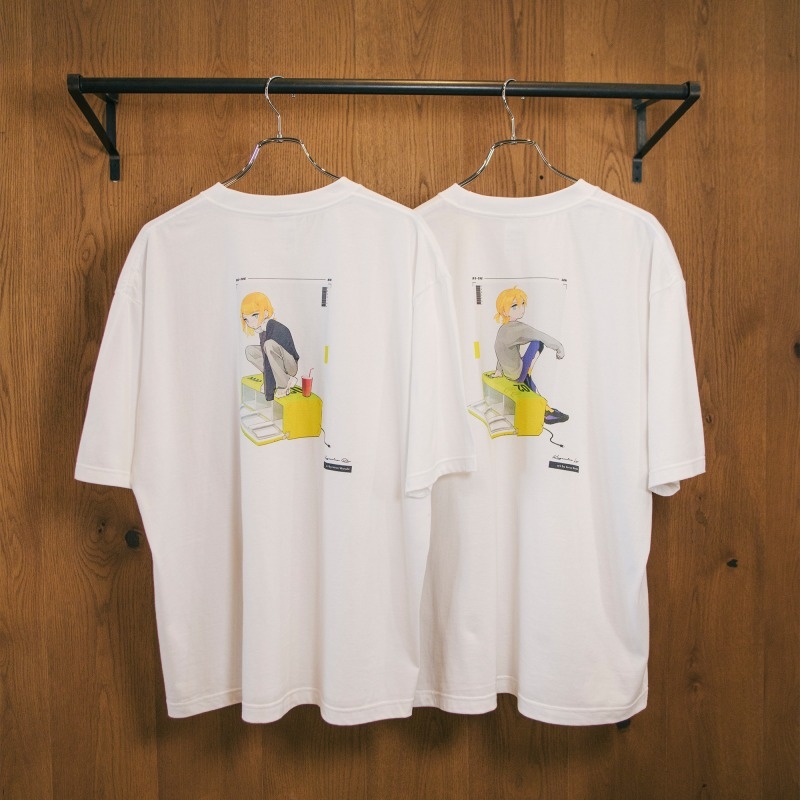 【グッズ-Tシャツ】鏡音リン・レン イラストレーターコラボ イノウエワラビ レン 半袖Tシャツ Mサイズ【CHORD】