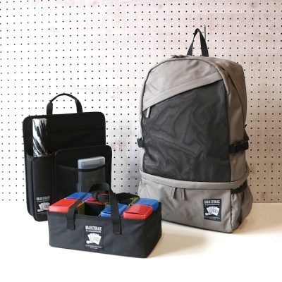 【グッズ-バッグ】ノンキャラオリジナル BRAIN STORAGE はっ水ポリリュック グレー