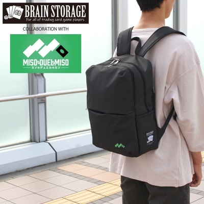 【グッズ-バッグ】ノンキャラオリジナル ミソのデュエルのミソ コラボリュック ブラック