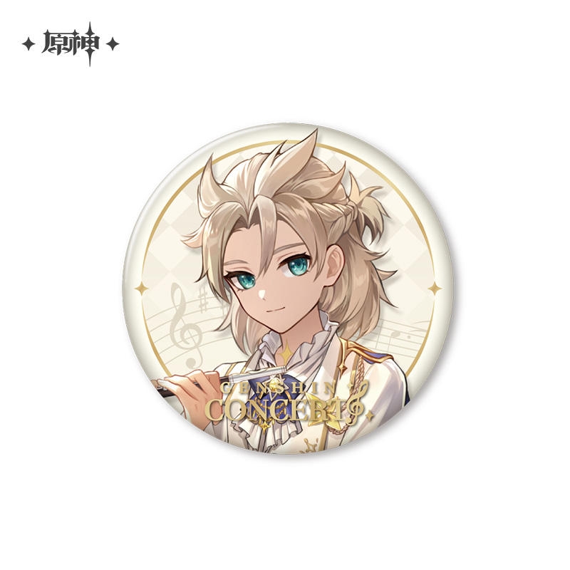 グッズ-バッチ】原神 塵世華章シリーズ キャラ缶バッジ アルベド 白*雪様 原神 アルベド 缶バッジまとめ売り