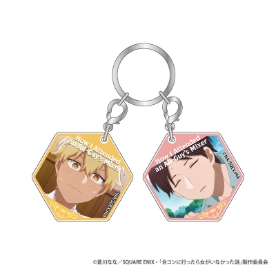 【グッズ-キーホルダー】合コンに行ったら女がいなかった話 2連アクリルキーホルダー 琥珀&萩