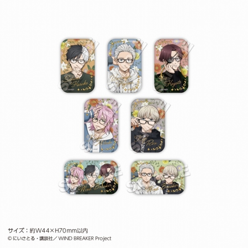 グッズ-バッチ】WIND BREAKER トレーディングスクエア缶バッジ Glasses 