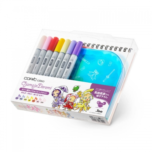 画材 コピックチャオ おジャ魔女どれみ コピックセット おんぷ ももこ ぽっぷカラー アニメイト