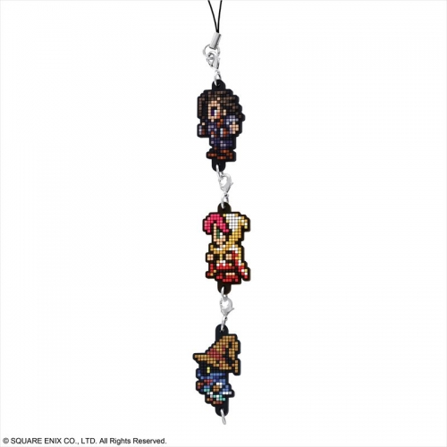 グッズ-ストラップ】ファイナルファンタジー ドットラバーストラップ 