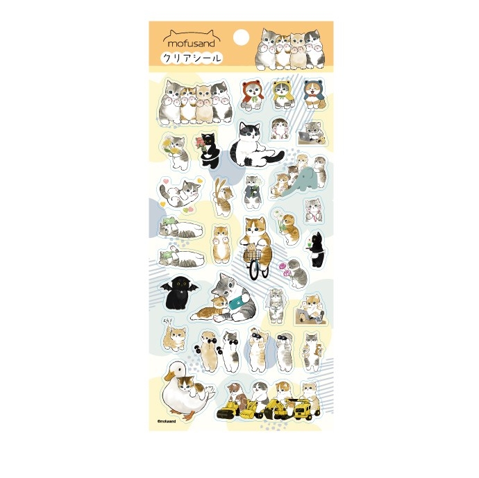 【Goods-Sticker】mofusand Clear Sticker ⑥【Reprint】