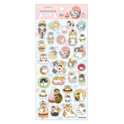 【グッズ-シール】mofusand クリアシール⑧【再販】