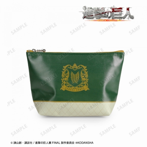 グッズ ポーチ 進撃の巨人 調査兵団 エンブレムデザインポーチ アニメイト