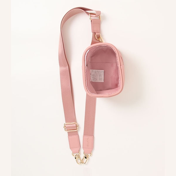 【グッズ-その他】ノンキャラオリジナル ぬいポーチ付ベルトストラップ ピンク【Appel Toi】