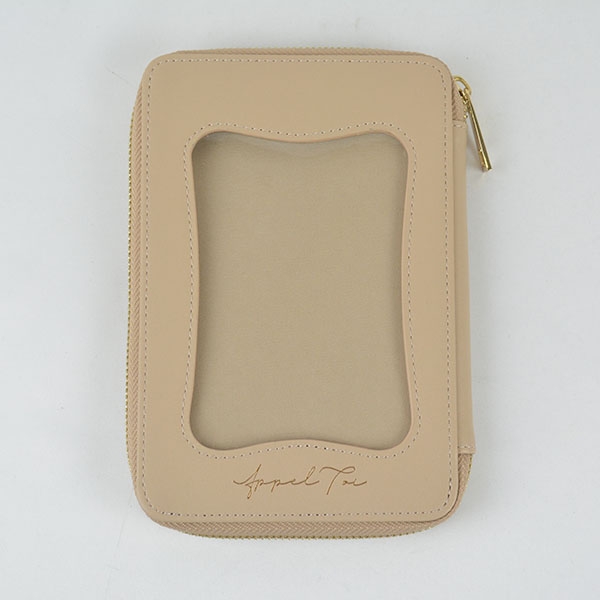 【グッズ-小物入れ】ノンキャラオリジナル ウィンドウマルチケース ベージュ【Appel Toi】