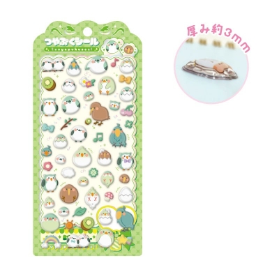 【グッズ-シール】ノンキャラ つやぷくシール とり~ず