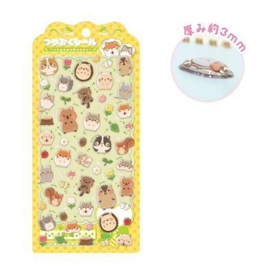 【グッズ-シール】ノンキャラ つやぷくシール げっし~ず