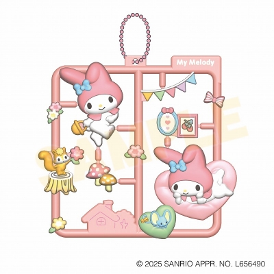 【グッズ-キーホルダー】サンリオキャラクターズ ぷらっとこれくしょん マイメロディ・クロミMIX