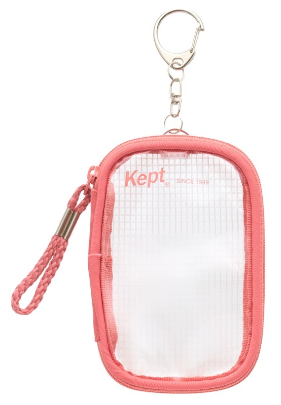 【グッズ-ポーチ】ノンキャラオリジナル Kept ミニアクスタケース レッド