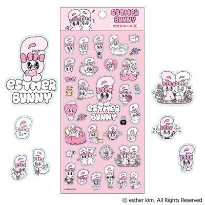 【グッズ-シール】エスターバニー クリアシール①【再販】