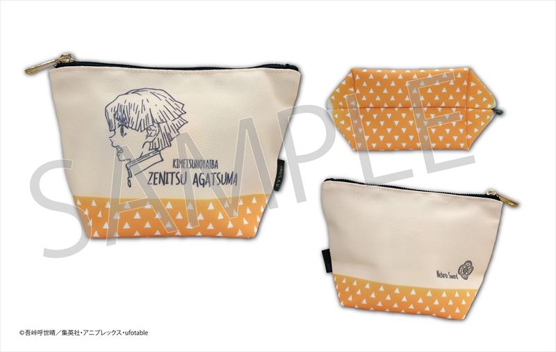 【グッズ-ポーチ】鬼滅の刃 ドローイングポーチ 我妻善逸