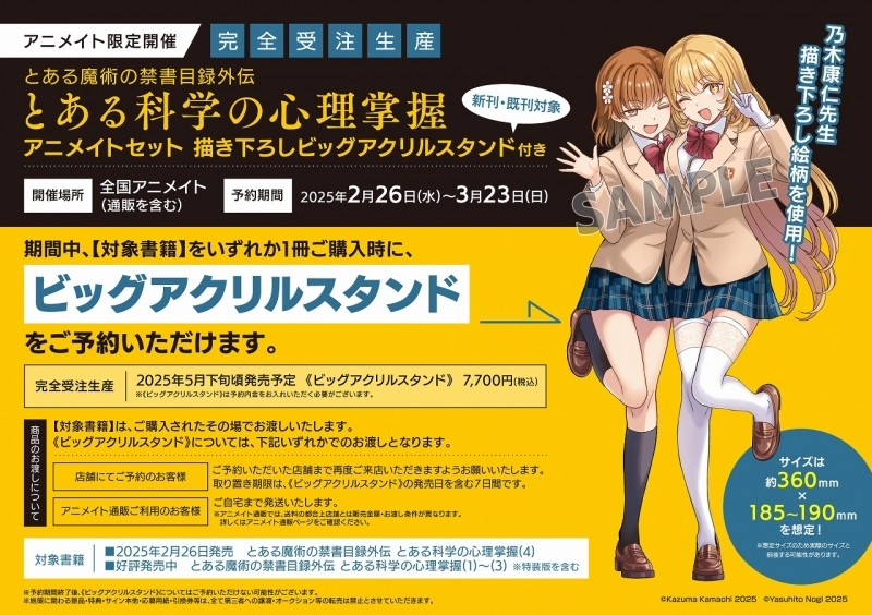 グッズ > その他グッズ > 【完全受注生産】とある魔術の禁書目録外伝 