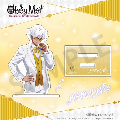 【グッズ-スタンドポップ】Obey Me! 描き下ろしアクリルリングスタンド To my precious from Mammon / マモン