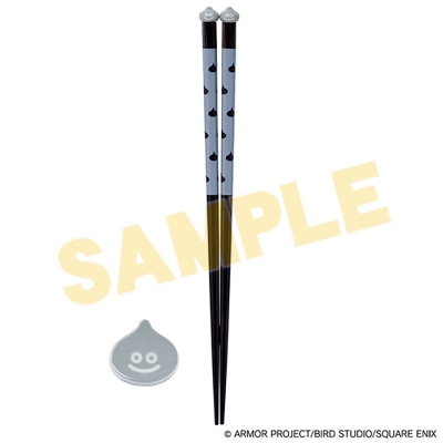 【グッズ-箸】スマイルスライム 和シリーズ お箸&箸置きセット グレー【再販】